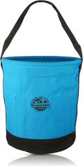 Graintex Canvas Utility Bucket 12"x10"x15". Tapered Tool Bucket, Reinforced Base & Carry Handle, Ripstop Canvas, Multi-Purpose Bag for Jobsite, Gardening, Home Use - Royal Blue