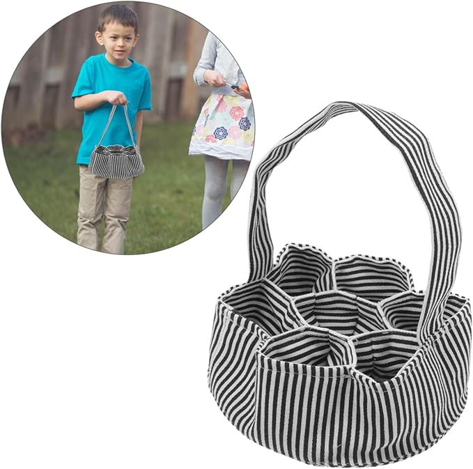 Egg Collecting Basket Canvas Egg Gathering Bag for Chicken Duck Eggs Design for Home Farm Use Sturdy Multi-purpose Storage