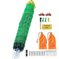 Happybuy Electric Fence Netting, 48" H x 168' L, PE Fencing Kit with Posts & Double-Spiked Stakes for Poultry, Portable Mesh for Backyards, Farms, and Ranches