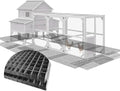 Chicken Wire Bottom Predators Resistant Barrier Mesh,14 Pieces for Chicken coop AIR46