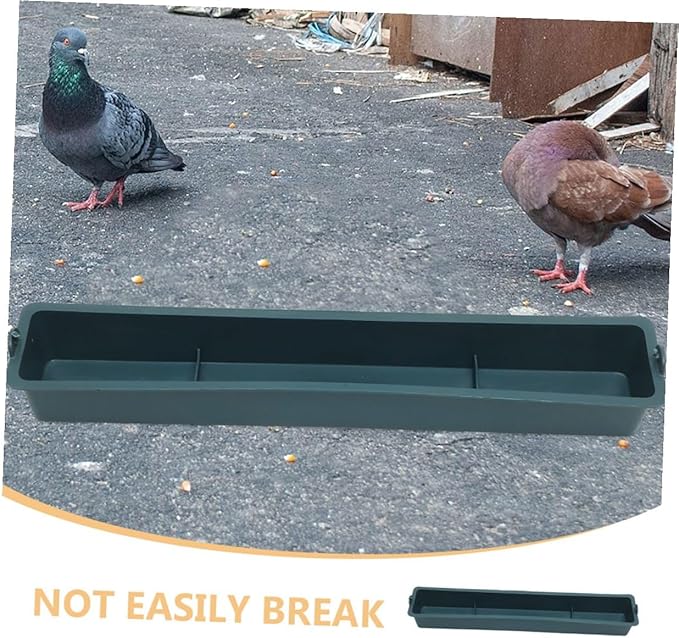 Alasum 2pcs Hanging Poultry Feeder Multi-Grid Thickened Plastic Chicken Food Trough Anti-Spill Feed Dispenser for Birds and Pigeons Cage Accessory