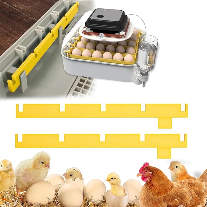 Exclusive 2-Pack Egg Turner Support Bars for Maticoopx 30 Incubator - Holds 5 Baskets Automatic Egg Roller, Sturdy & Durable