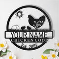 Custom Chicken Coop Signs, Personalized Funny Chicken Coop Signs, Custom Metal Farm Signs for Outdoor, Chick Hen House Sign Funny Farmhouse Outside Wall Decor Gift