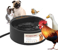 Dog Heated Water Bowl for Outdoor No Freeze Water Bowl with Chew Resistant Cord, 2.2L, Black