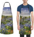 Aprons for Women with Pockets Waterproof Apron Adjustable Bib Turquoise Blue Gold Marble Apron Chef Apron