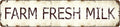 Vintage Farm Fresh Milk Tin Sign - Retro Milk Bottle and Cow Metal Wall Art 4x16 Inch, Rustic Tin Plaque for Kitchen, Cafe, Bar - Durable Dairy Decor for Restaurant, Farmhouse, Man Cave Gift