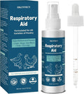 Respiratory Aid for Chicken – Natural Poultry Supplement – Drinking Water Additive – Dropper & Spray Top Included – 4Oz – Safe for All Birds