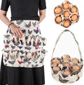 Egg Apron - Collect Eggs from Chicken, Duck, Goose with 7 Pouches - Perfect for Housewife, Farmhouse, Kitchen, Restaurant, Parent-Child Activities