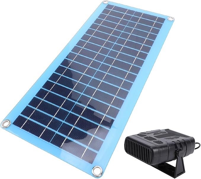 Generic 30W Solar Panel Car Solar Powered Heater with Overheat Protection for Chicken Coop Heating - Heater