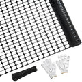 PotatoLife Plastic Mesh Fence Safety Fence, Extra Strength 4'x50' Roll with 100 Zip Ties, Resuable Temporary Netting for Garden Fencing, Construction, Snow Fencing, Animal Barrier, Poultry, Deer, Dog