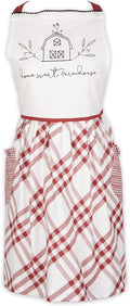 DII Home Sweet Farmhouse Kitchen Collection, Apron, Barn Red