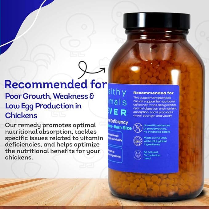 HA4E - Chicken Nutritional Deficiency - Supports Balanced Nutrition & Health - Highly Effective, Natural, Homeopathic Pellets, Barn Size (Extra Large)