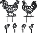 Chicken Decor, Garden Metal Stakes Gifts for Women/Men Chicken Lovers Gifts Silhouette Statues for Yard Art, Outside, Patio, Outdoor Decor, Garden Decorations, Lawn Ornaments