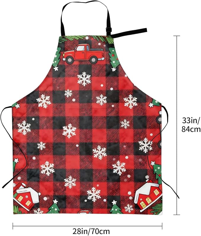 Shark Jumping Home Aprons 2 Pockets 33"×28" for Men Women, Ocean Sea Waterproof Kitchen Cooking Bib
