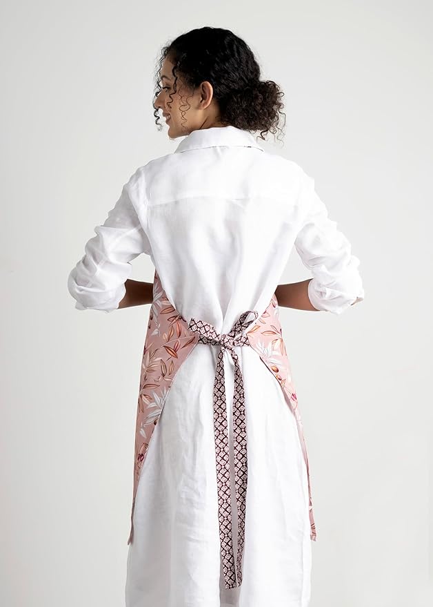 Maison d' Hermine 100% Cotton Apron for women with Pocket Kitchen Chef Apron for Men Cooking Easter Decorations