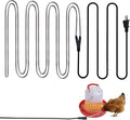 Chicken Water Heater Cord,39W Heated Chicken Waterer for Winter to Prevent Water Freezing,Poultry Water Heater for Chickens, Ducks & Other Small Animals -2Pack (Waterer Not Included)