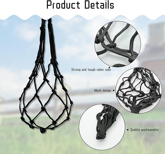 2PCS Chicken Feeding Toys Set, Chicken Hanging Feeder Toy Hanging Fruit Fork & Mesh Bag, Keeps Food Clean and Dry (A,Mesh+Fork)