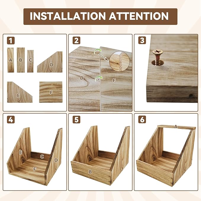 Wooden Chicken Nesting Box,Single Compartment Chickens Nest Box Easy Assembly Large Duty Hen Egg Laying Boxes Chicken Coop Accessories for Hens Ducks Poultry Farm
