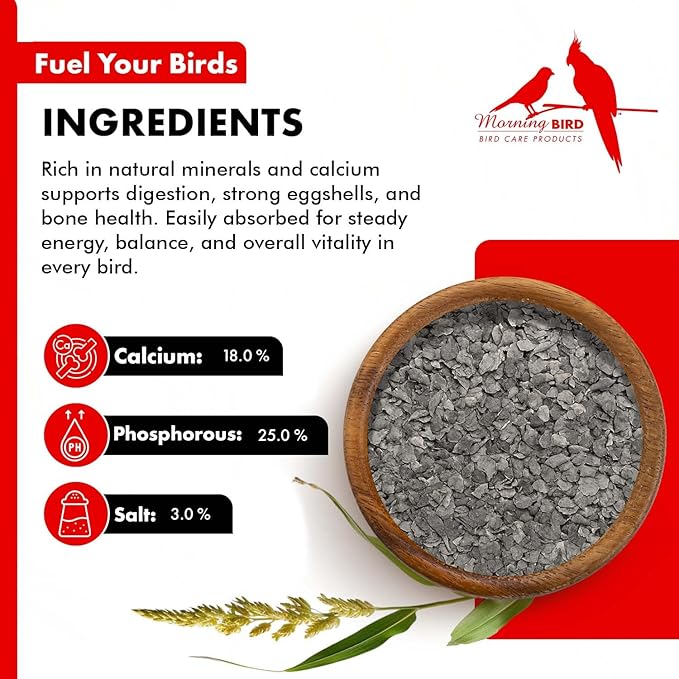 Morning Bird Poultry Grit for Birds 9 lbs - Mineral-Rich Supplement for Digestion & Calcium Support - Natural Poultry Feed Additive and Chicken Grit for Healthy Birds