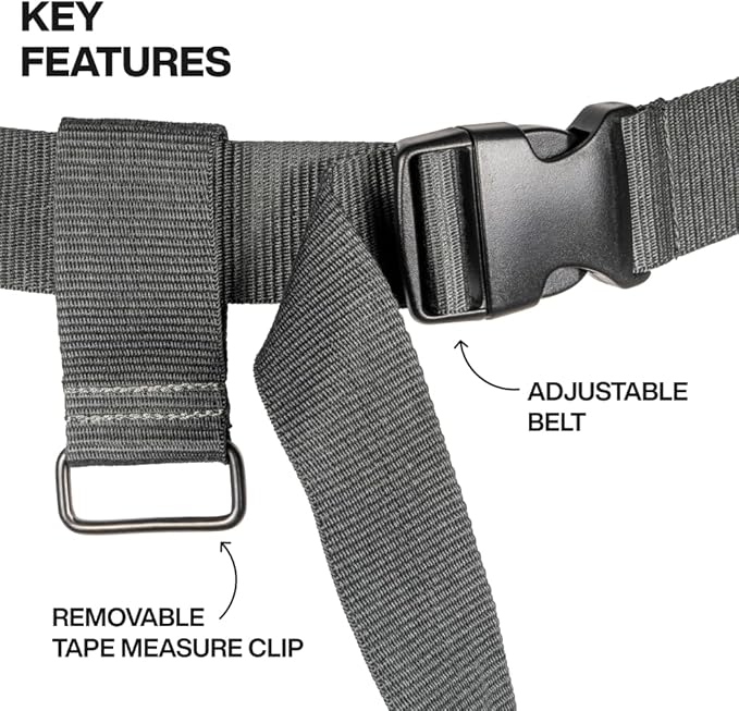 Klein Tools 21022 6-Pocket Tool Apron, Durable Duck Canvas with Riveted Seams, Adjustable 28-Inch to 46-Inch Length Work Belt, Removable Tape Measure Loop