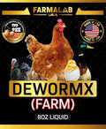 Farmalab Natural Dewormer No Withdraw Hens, Ducks, Roosters, Turkeys, Goose, Parakeets, Cockatiels, Lovebirds, Finches, Quakers, Pigeons, Palomas, Buchones, All Baby Chicks (8oz, Poultry Farm)