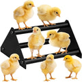 Makerfire Chicken Perch for Coop, Metal Roosting Bars for Chickens in Coop, Anti-Termite Chewing Baby Chick Perch Toys for Brooder, Training Perch Ladder for Large Bird, Parrot, Hens, Macaw (Small)