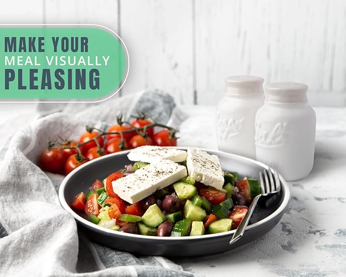 Comfify Mason Jar Salt & Pepper Shakers – Aqua White Ceramic – Rustic Shabby Chic Kitchen Decor