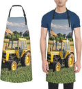 Waterproof Apron Adjustable Bib for Women Men Tractor farm Cooking Aprons Chef Bibs with 2 Pocket