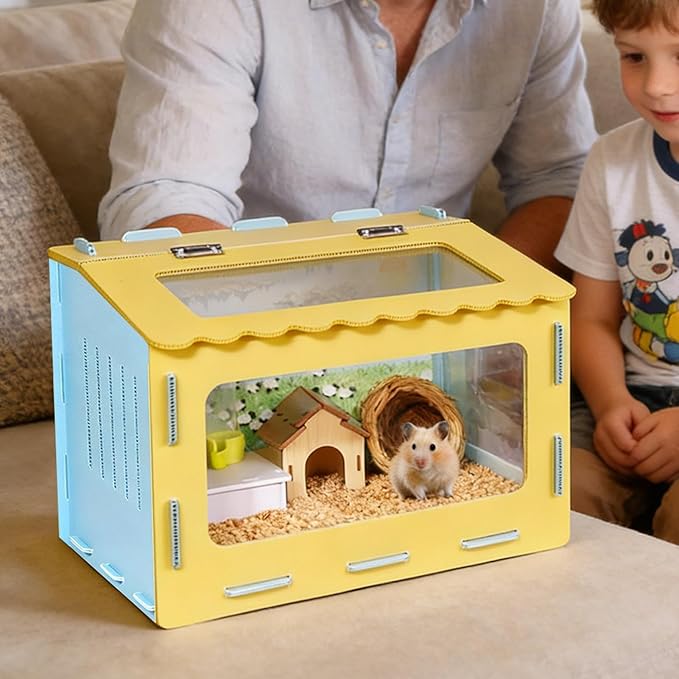 Brooder Box for Chicks - Chew-Resistant with Observation Window, Quail Brooder Box Kit for Small Space Backyard Urban Home Small Farm Apartment Garage Beginners Adults