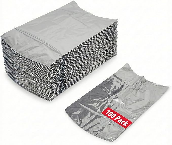 Stromberg's Small Turkey Heat Shrink Bags, Large Chicken Poultry Freezer Storage Bags, 14" x 24" Food Safe 65 Micron Shrink Wrap for Water Dip Sealing, Minimizes Freezer Burn & Punctures, 100 Pack