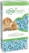 carefresh 99% Dust-Free Blue Natural Paper Small Pet Bedding with Odor Control, 10 L