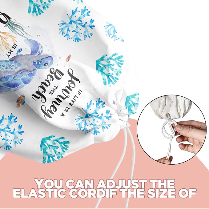Sea Turtle Plastic Bag Holder, Wall Mount Grocery Bag Holder, Plastic Storage bag, Ocean Theme Storage Organizer Reusable Grocery Bags Kitchen Dispenser, Turtle Gifts for Women Mom Grandma