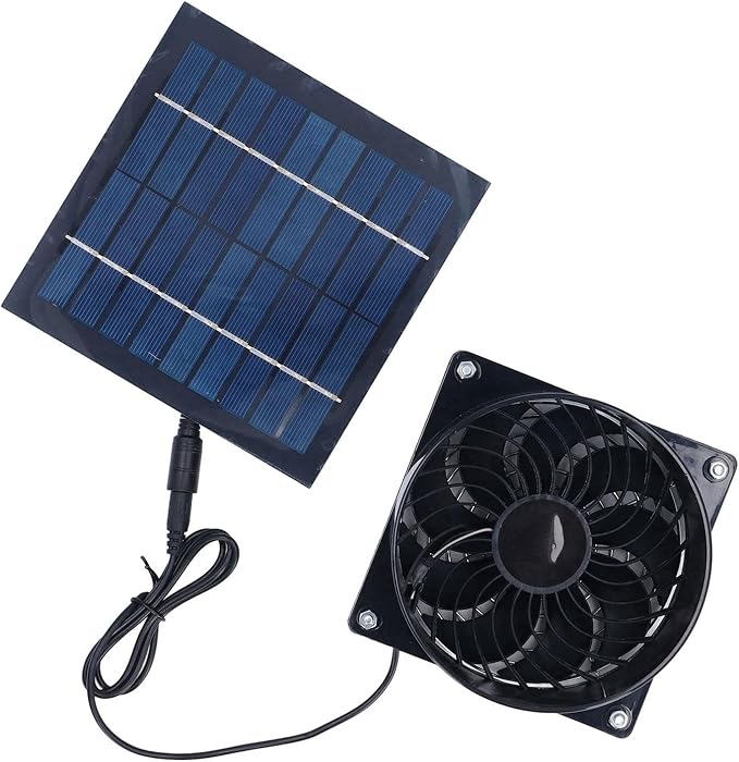 Solar Operated Ventilation Device | 5W Renewable Source for Attic/Dog House/Chicken Coop | No External Electricity Supply, Efficient & Environmentally Conscious