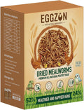 Dried Mealworms,10 lbs(2x5lb Bags),100% Natural Non-GMO, High Protein,All-Natural Chemical-Free Feed for Chickens, Ducks, Reptiles, Birds Food, Hedgehogs & Bearded Dragons, Insect Larvae
