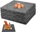 6 Pack Nesting Pads for Chicken Coop, 12"x12" Chicken Nesting Box Pads for Laying Eggs, Washable Nest Box Pads for Chicken Hen Small Pets on Garden Lawn Indoor Outdoor (Grey)