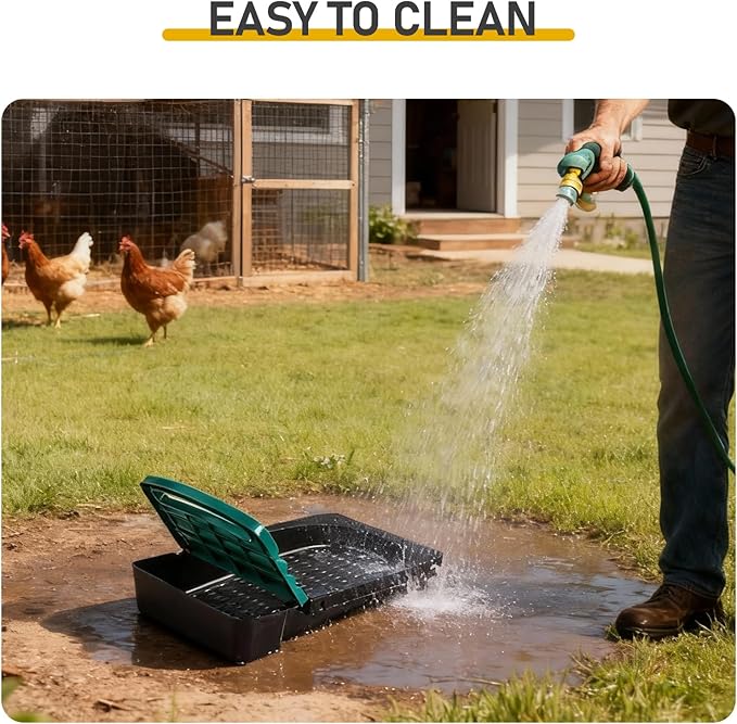 6 Compartment Large Metal Hen Laying Box,Chicken Nesting Box, Roll Away Nesting Box for Laying Eggs,Wall Mount Chicken Nesting Boxes, Easy Egg Collection, Cleanable Pull Out Hen Roosting Boxes,Green