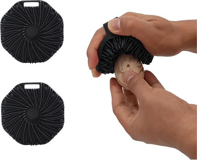 Egg Washer for Fresh Eggs - Egg Cleaner for Fruits and Vegetables, Keeps Produce Fresh (2, Black)