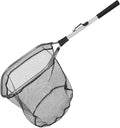 Portable Silicone Mesh Catching Net with Aluminum Alloy Frame, Foldable Crab and Minnow Seine Net for Sea Fishing and Outdoor Use
