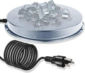 Chicken Water Heater for Winter, 110Watt Thermostat Heated Poultry Waterer Base with 9.8ft Power Cord，Suitable for Plastic/Metal Poultry Waterer (Silver, 11INCH-1PACK)