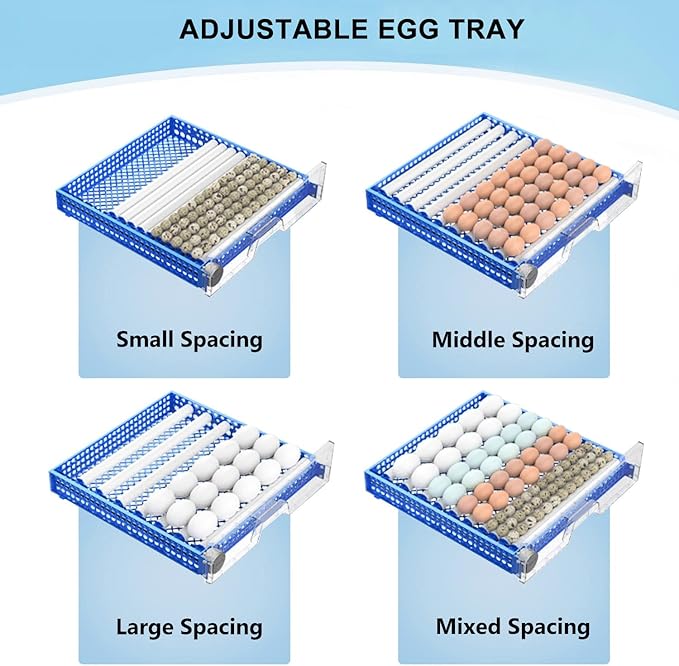 Automatic Eggs Incubator, Large Incubators for Hatching Eggs with Automatic Egg Turning & Temperature Control, Poultry Hatcher Machine for Chicken Duck Goose Quail Bird (192 Eggs)