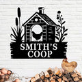 Chicken Coop Signs, Chicken Coop Decor, Chicken Coop Accessories, Custom Farm Sign, Personalized Fluffy Butt Hut Chicken Sign,Funny Signs for Chicken Coops, Chicken Metal Signs for Coop Funny Outdoor