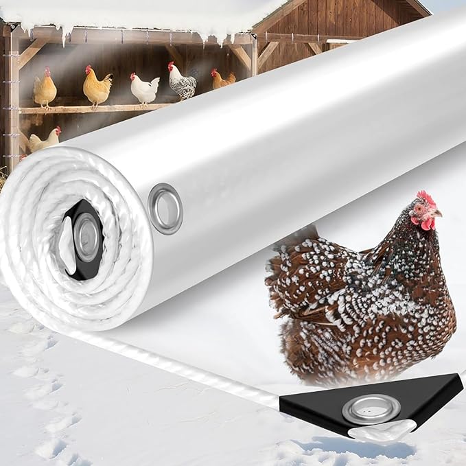 Water Coops Roof Cover Tear Edges and Long Rope for Porch Livestock Shelter Farm Livestock Cover