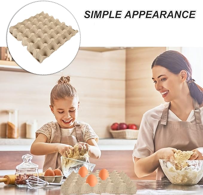 15pcs Egg Cartons: Duck Egg Cartons - 30-Count Paper Trays for Refrigerator Farm Storage - Stackable Holders for Kitchen Party Favors