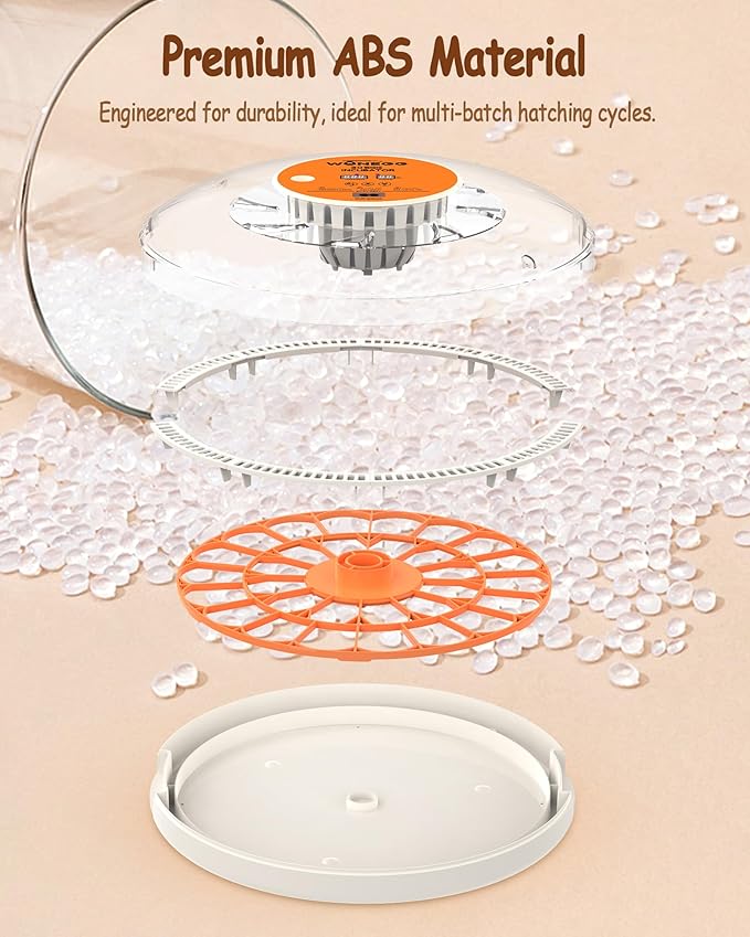 Incubator for Hatching Eggs, 30 Eggs Incubator with Automatic Egg Turning, Temperature Control & Humidity Display, LED Egg Candler, for Chicken, Quail, Parrot Eggs