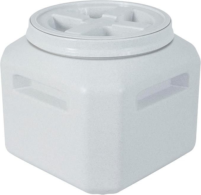 Gamma2 Gamma Seal Airtight Storage Bin - Wood, Pellet, Charcoal, and Food Container - Indoor or Outdoor Utility Bucket - BPA-Free Plastic - Made in The USA - Fits up to 30 Pounds - 14" L x 13" H