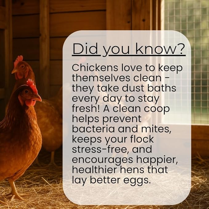 Chicken Coop Cleaner – Enzymatic Odor Remover & Waste Dissolver for Poultry Care | Non-Toxic, Biodegradable Chicken Coop Refresher I Naturally Breaks Down Organic Messes & Eliminates Smells