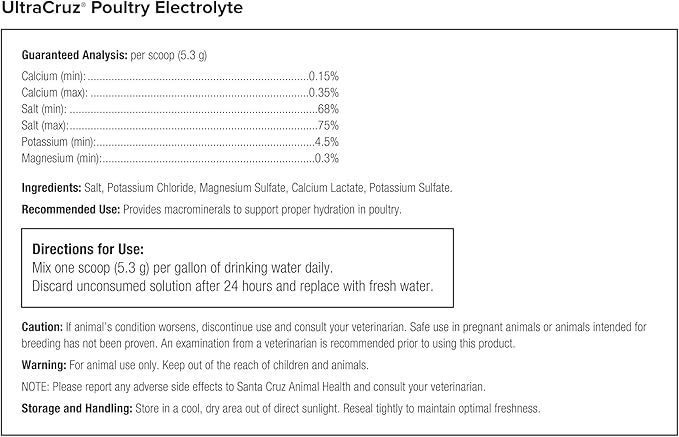 UltraCruz® Poultry Electrolyte, 10 lb