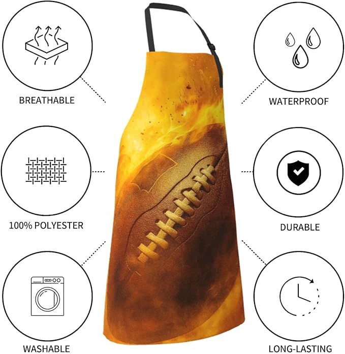 Serene Swan In Stream Adjustable Waterproof Apron Work Cooking Apron With Pockets For Men Women
