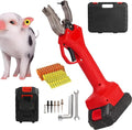 Electric Ear Tag Clip Kit with 100 Ear Tags &2*Battery, Portable Livestock Tagging Tool,for Cattle, Sheep, Pigs