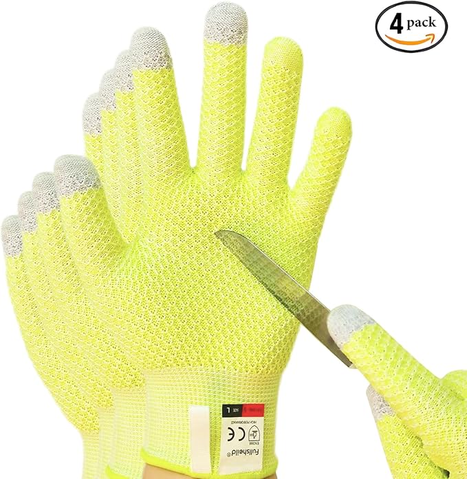 Fullsheild Cut Resistant Gloves Food Grade Level 5 Protection for Kitchen Anti Cut Gloves for Meat Cutting Woodworking